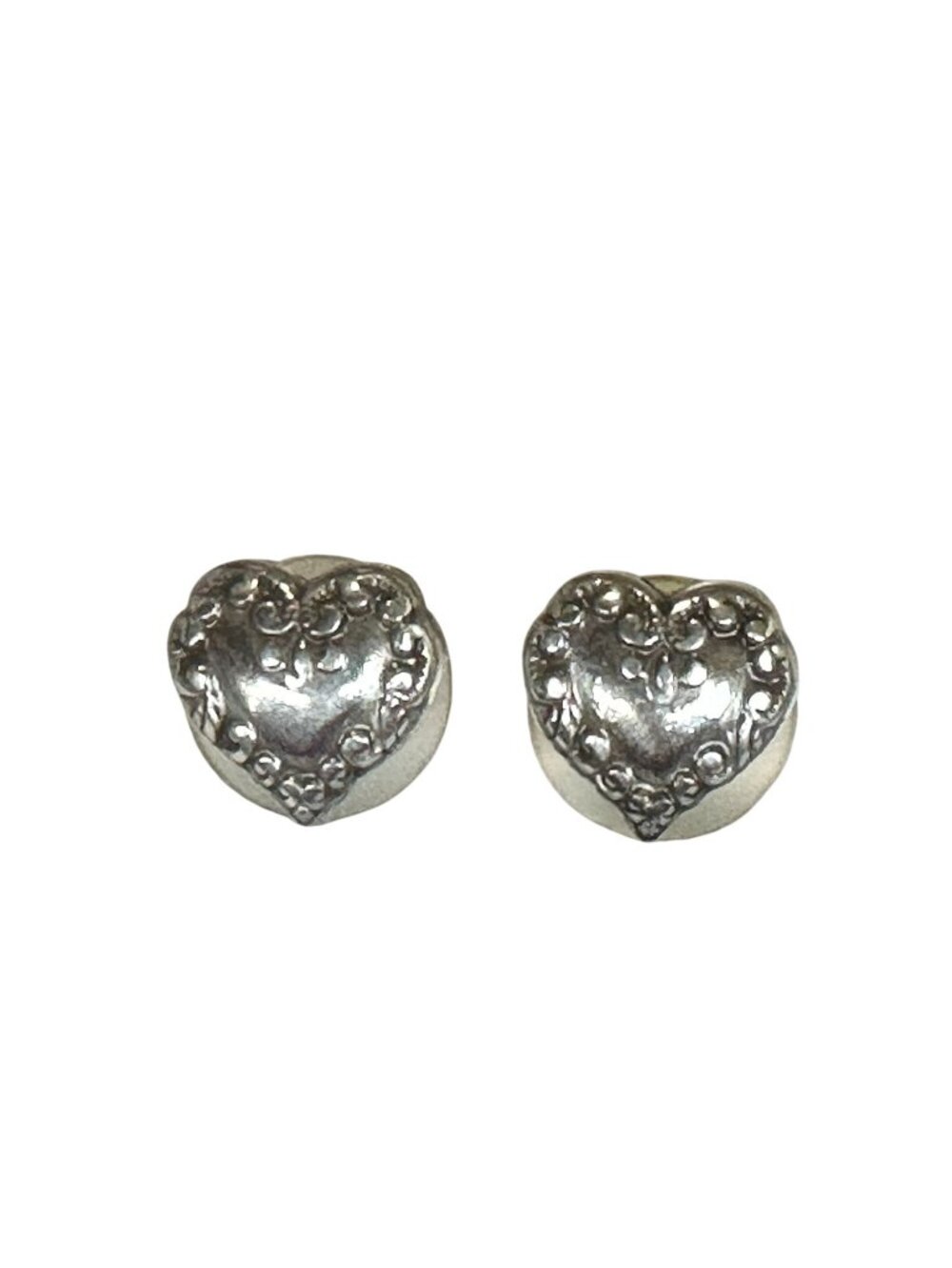 Brighton Silver-Tone Heart-Shaped Mini Post Earrings Studs